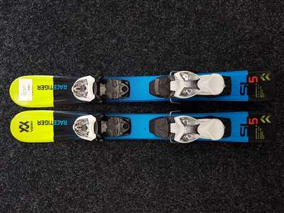 Esquís infantiles usados VOLKL Racetiger SL + fijaciones Marker 4.5
