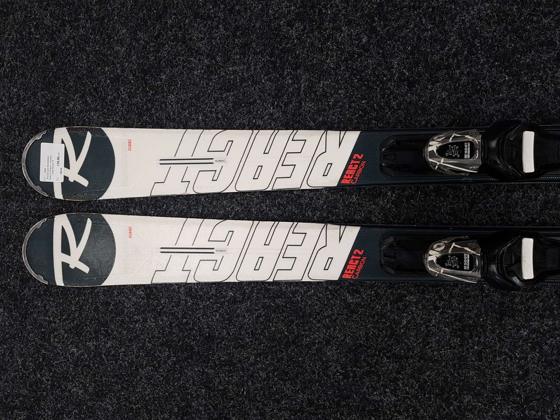 Sci usati ROSSIGNOL React 2 Carbon + attacchi Look Xpress 10