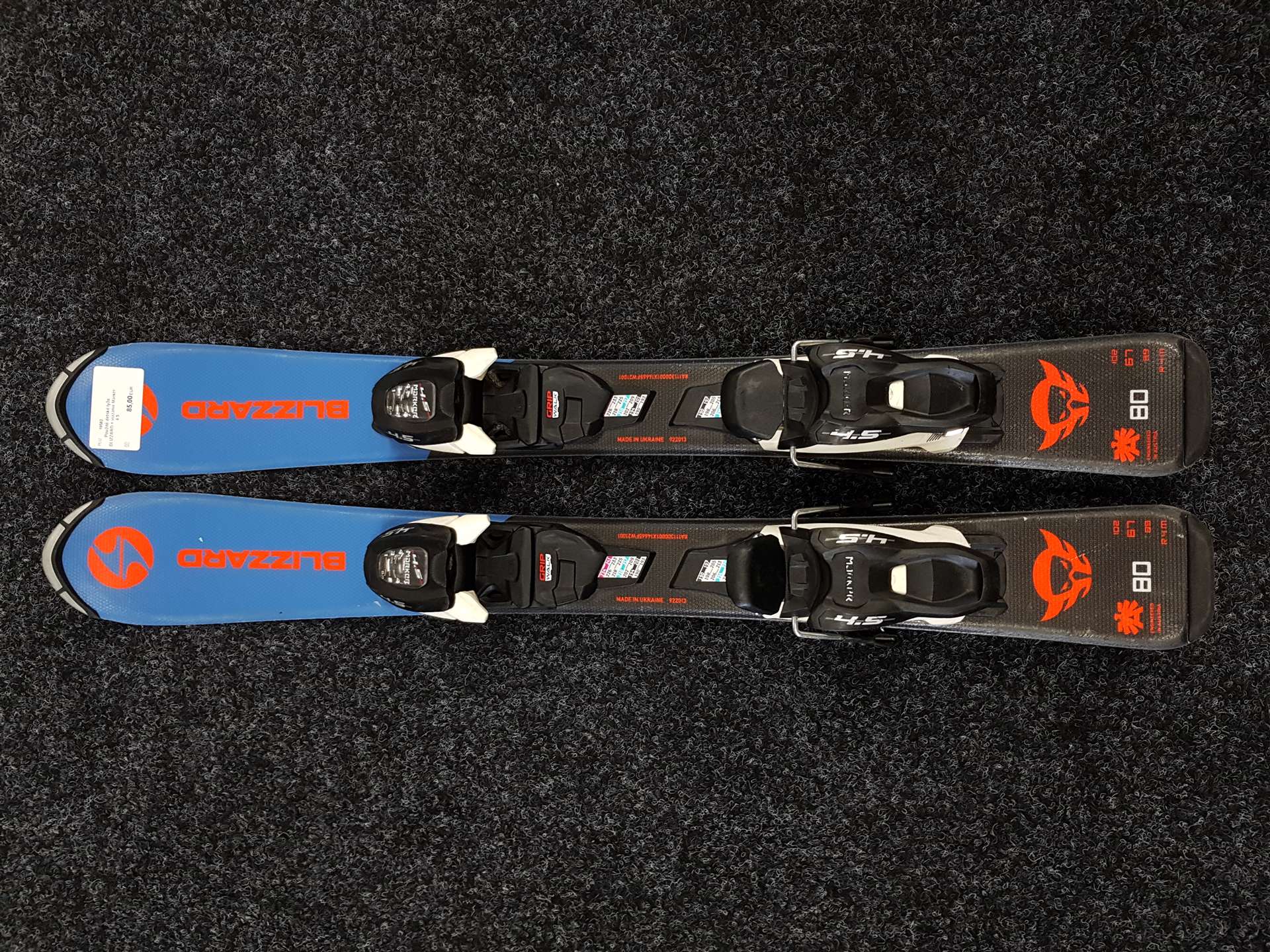 Gebrauchte Kinderskier BLIZZARD + Bindungen Marker 4.5