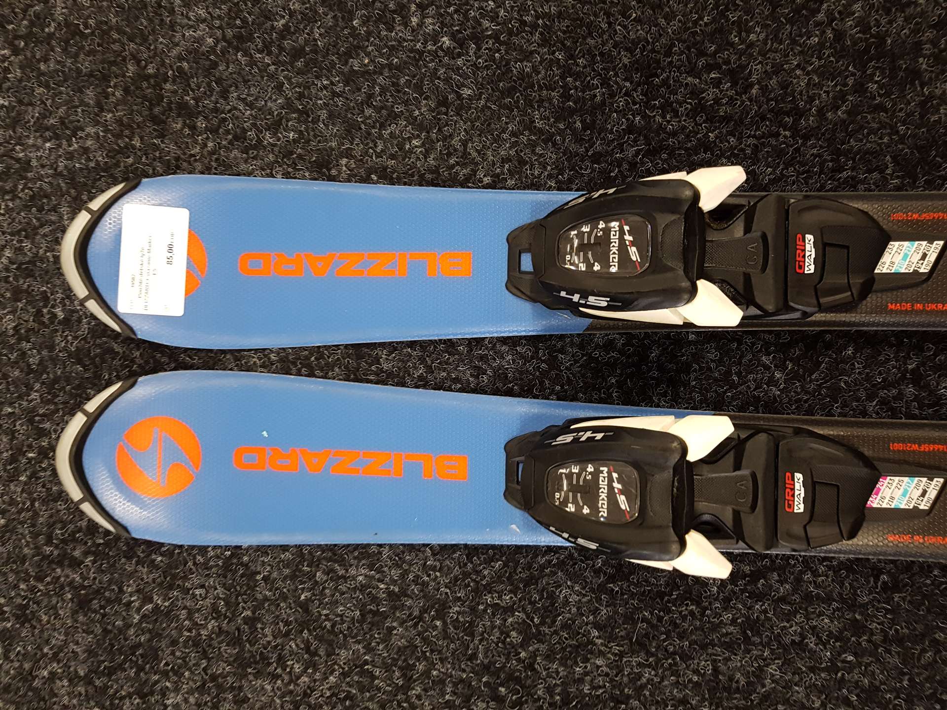 Gebrauchte Kinderskier BLIZZARD + Bindungen Marker 4.5