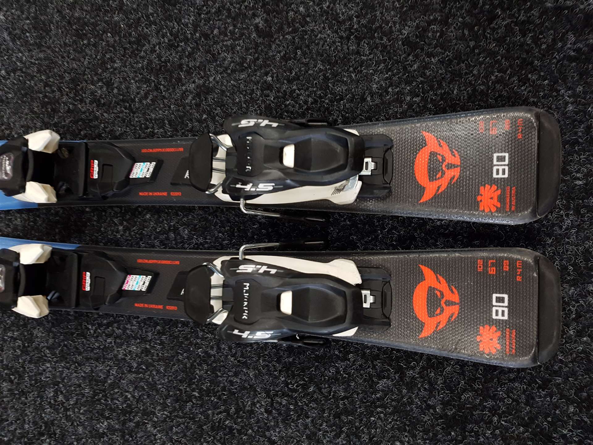 Gebrauchte Kinderskier BLIZZARD + Bindungen Marker 4.5