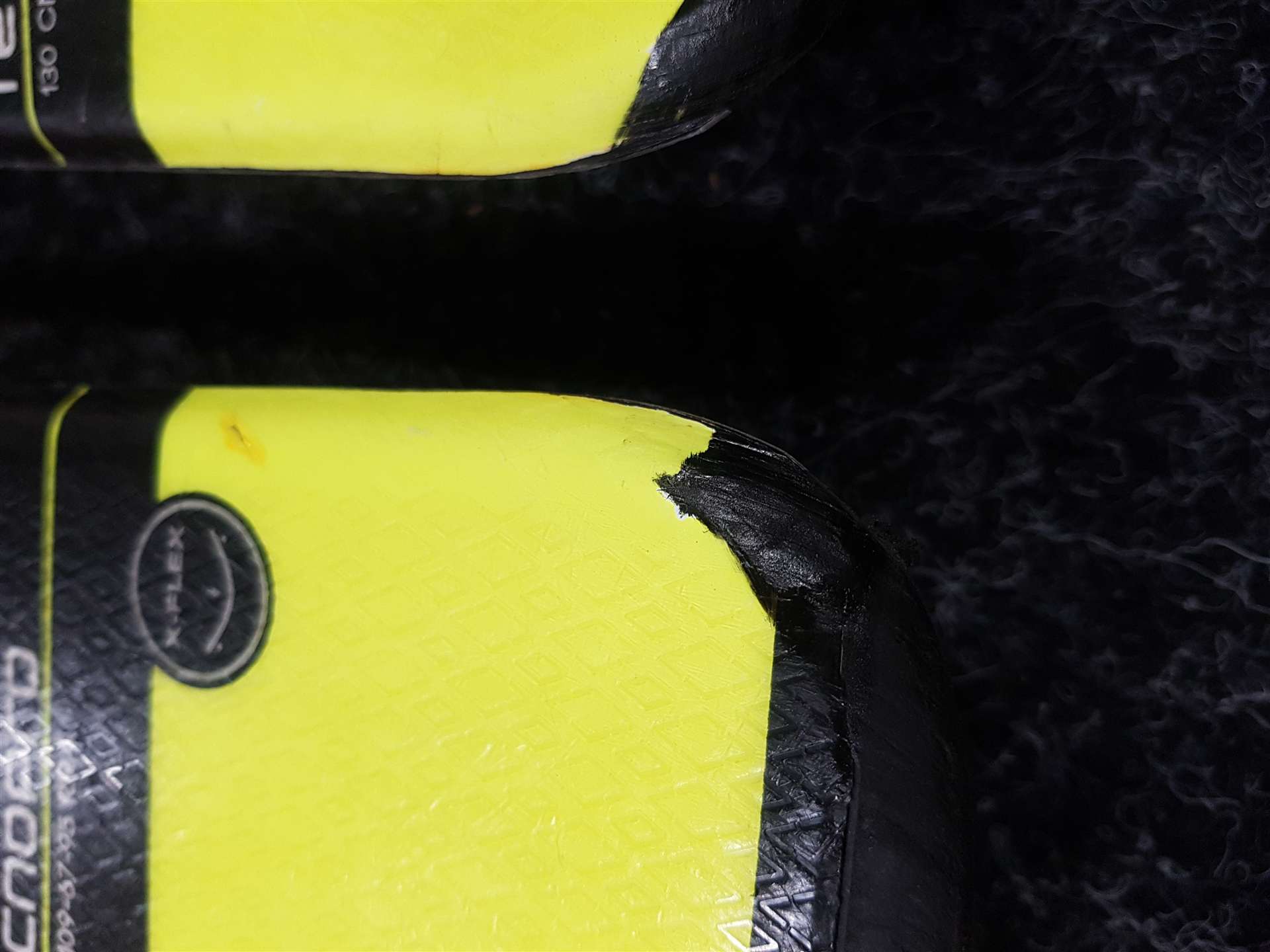 Skis enfant d'occasion TECNOPRO Team 66 + fixations Atomic 4.5