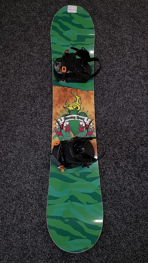 Bazárový snowboard PALE BURNING HEART SW green