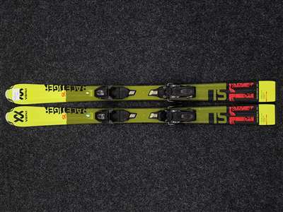 Rabljene dječje skije VOLKL Racetiger SL 11 + vezovi Marker 4.5