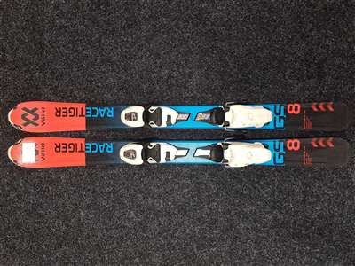 Használt gyerek síléc VOLKL Racetiger + kötés Marker 7.0