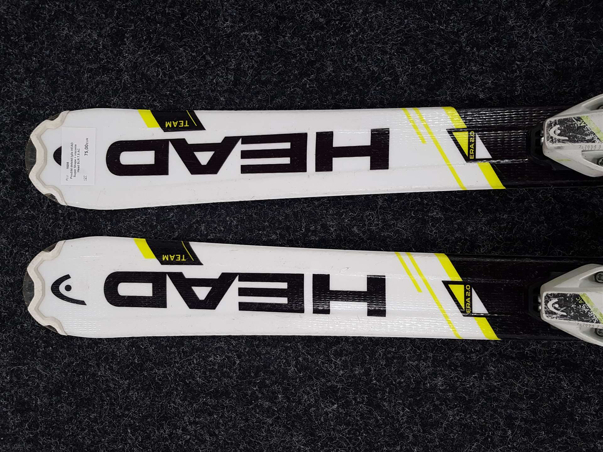 Gebrauchte HEAD Super Shape Kinderski + Head SLR 7.5 AC Bindungen