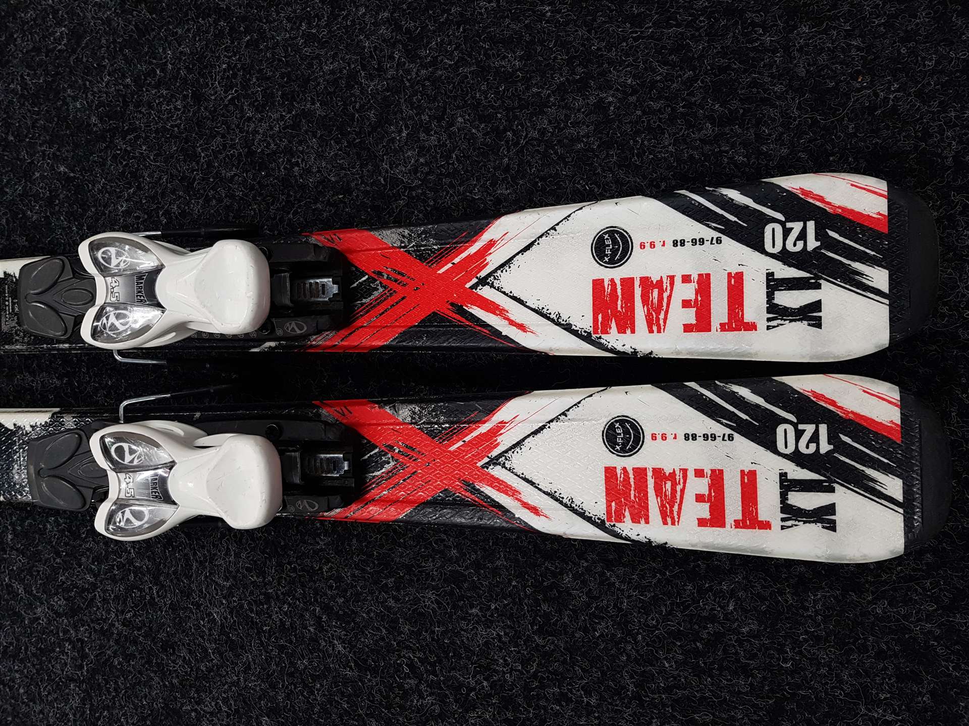 Sci da sci usati per bambini TECNOPRO Team + attacchi Marker 4.5