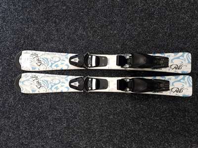 Esquís infantiles STOCKLI Sinox Team usados + fijaciones Fischer XTR 4.5