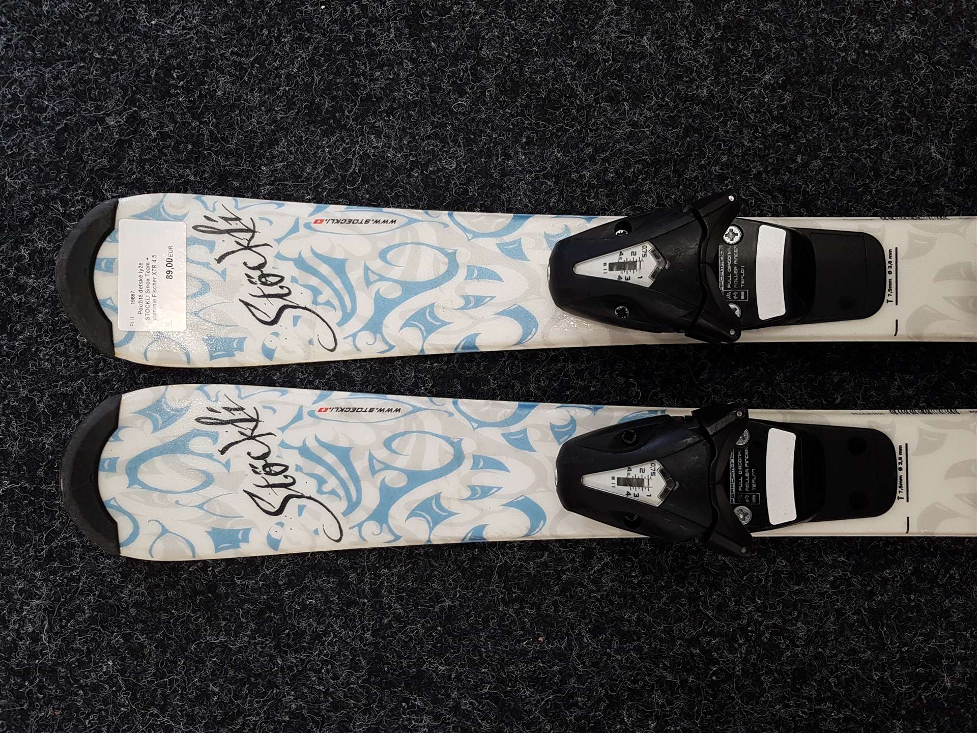 Gebrauchte STOCKLI Sinox Team Kinderski + Fischer XTR 4.5 Bindungen