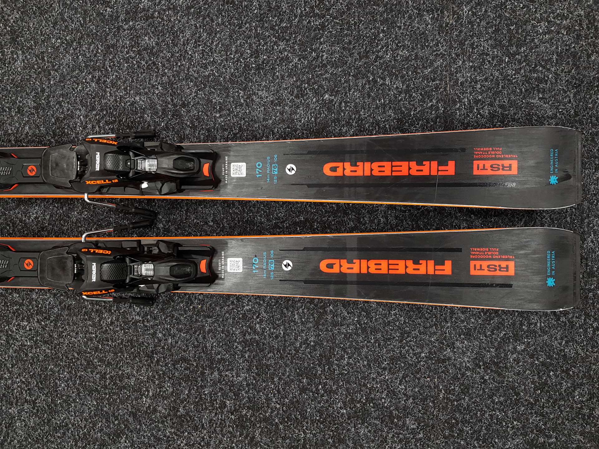 Skis BLIZZARD Firebird RS Ti d'occasion + fixations Marker Xcell 12