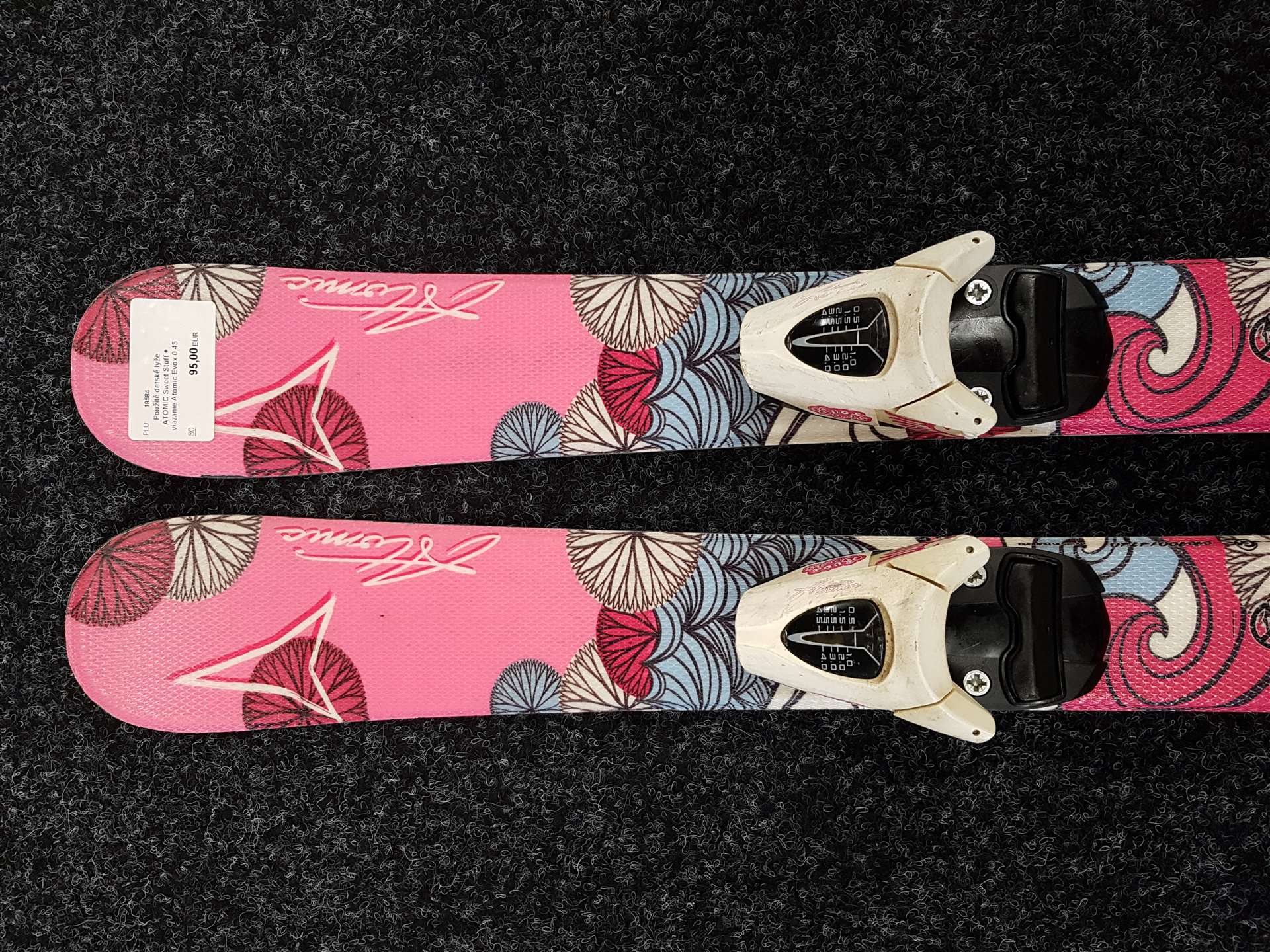 Gebrauchte Kinderski ATOMIC Sweet Stuff + Atomic Evox 0.45 Bindungen