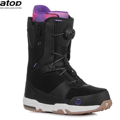 Bottes de snowboard Gravity Sage Atop Heel Lock noir/violet