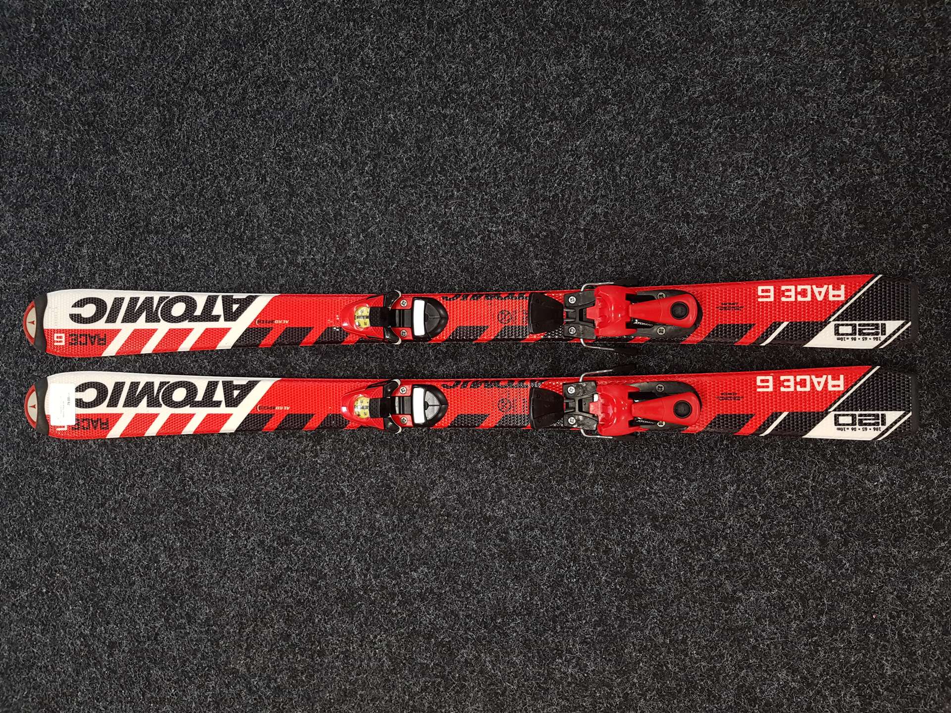 Gebrauchte Kinderski ATOMIC Race 6 + Atomic Race D45 Bindungen