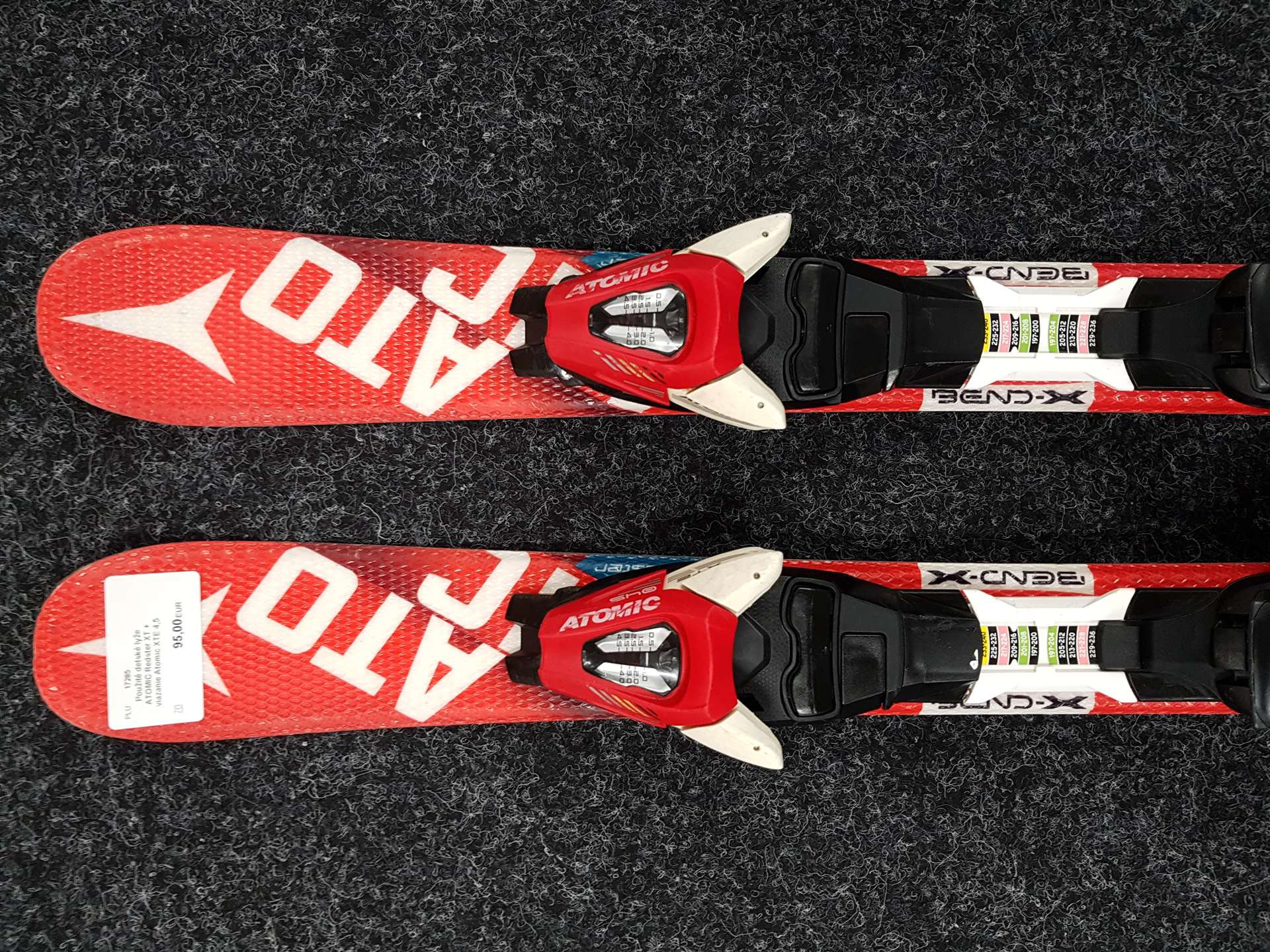 Sci usati per bambini ATOMIC Redster XT + attacchi Atomic XTE 4.5