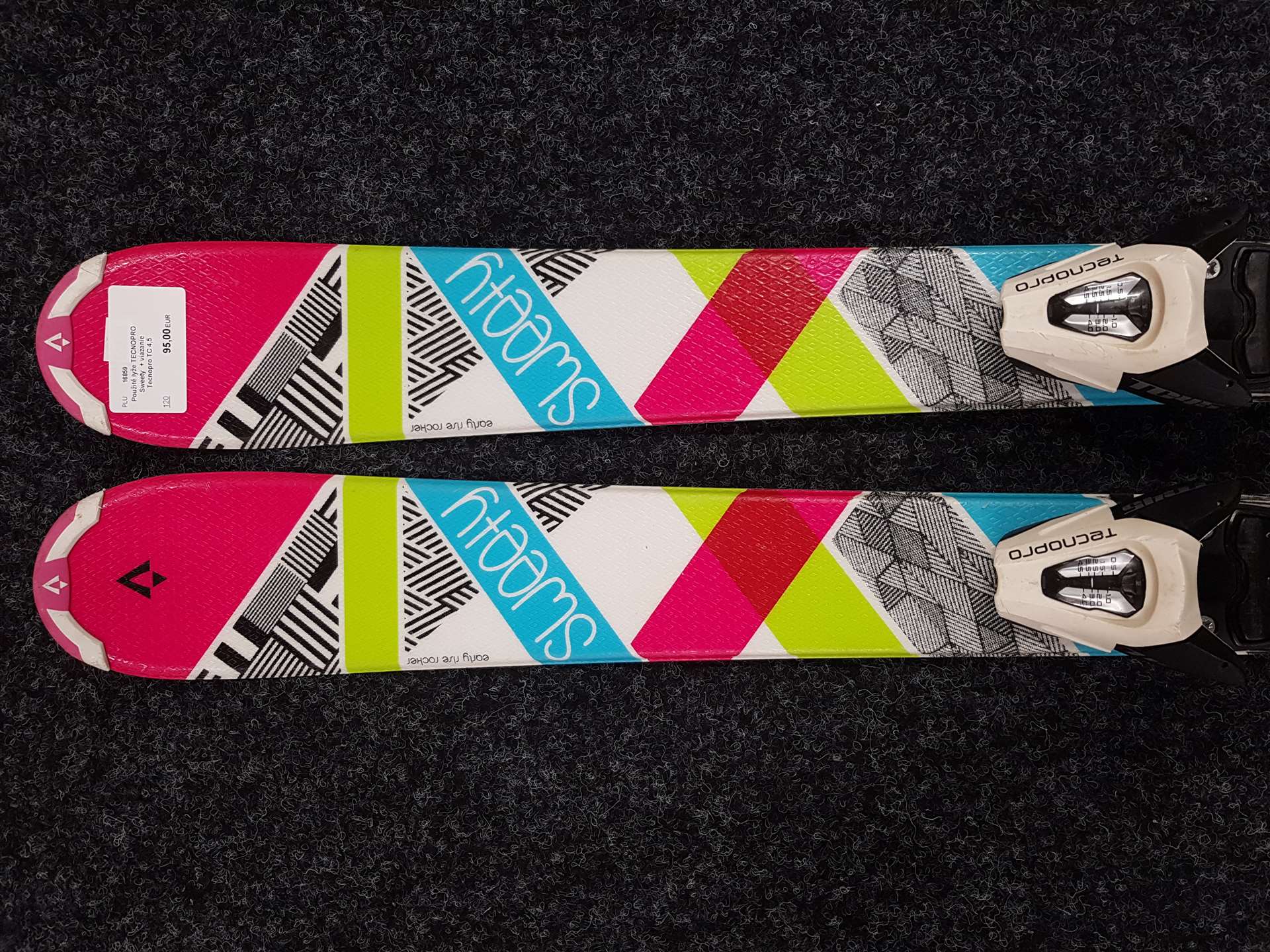 Použité lyže TECNOPRO Sweety  + viazanie Tecnopro TC 4,5