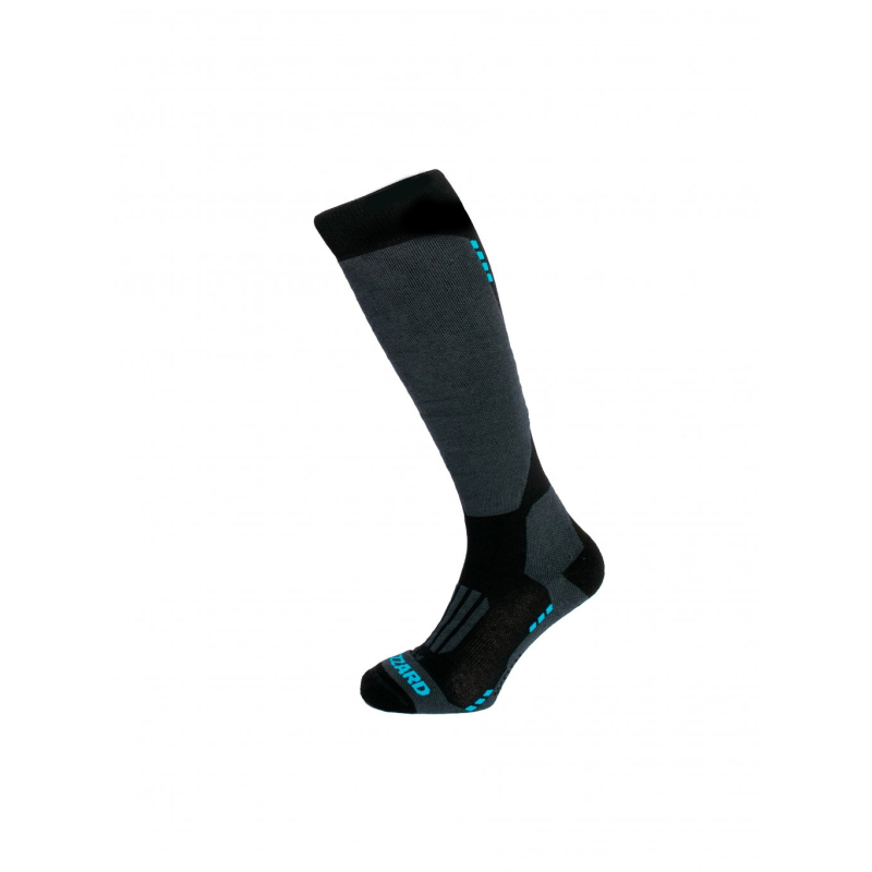 lyžařské ponožky BLIZZARD BLIZZARD Wool Performance ski socks, black/blue, 43-
