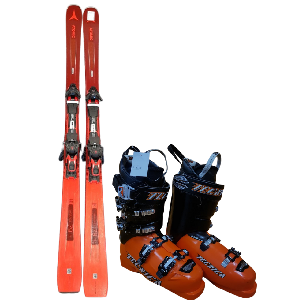 Gebrauchte ATOMIC VANTAGE 79 Ti Ski + Tecnica Skischuhe 