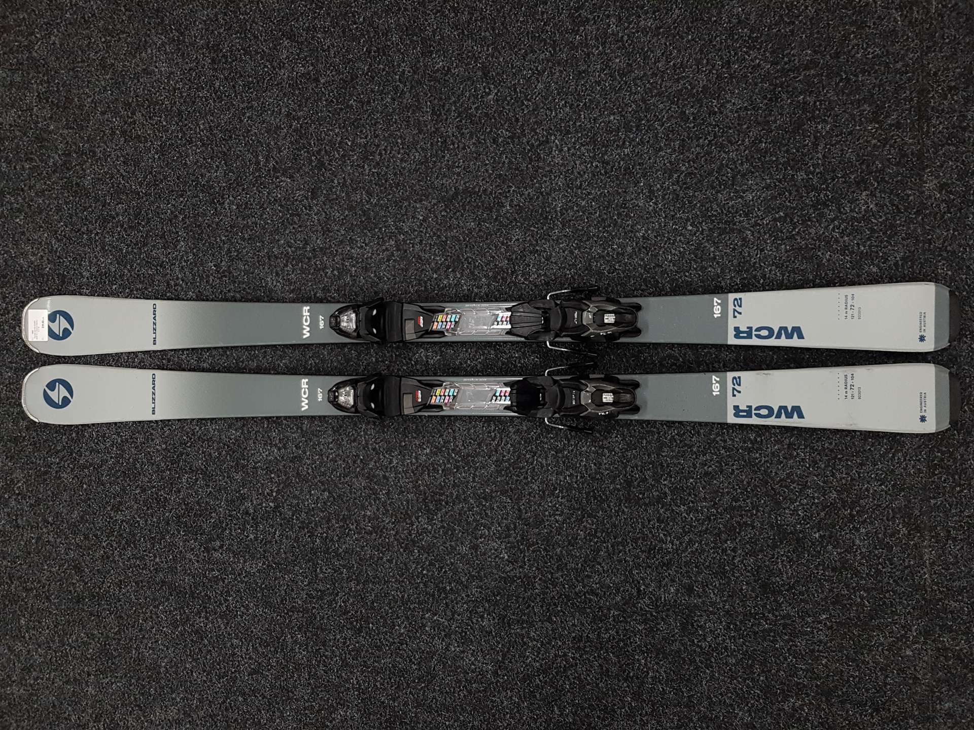 Gebrauchte Skier BLIZZARD WCR 72 + Bindungen Marker TLT 10