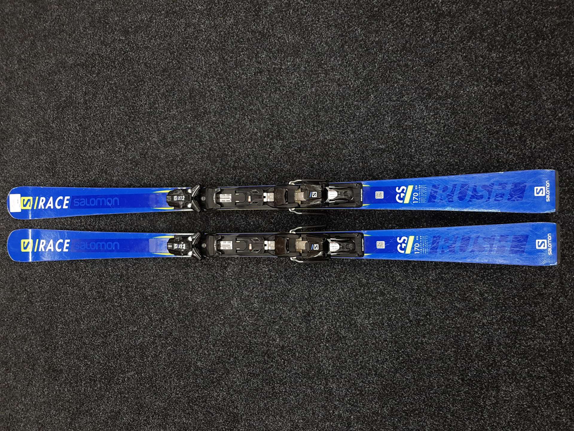 Skis Salomon S/Race Rush GS d'occasion + fixations Salomon X12