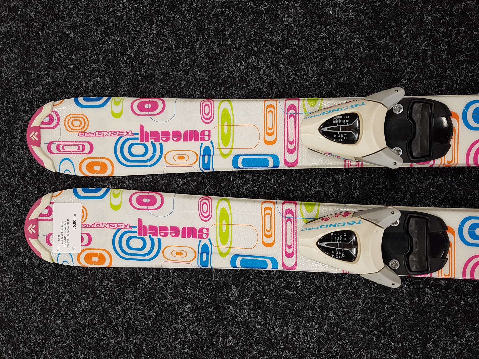 Gebrauchte Kinderski TECNOPRO Sweety + Bindungen Tecnopro TC 45