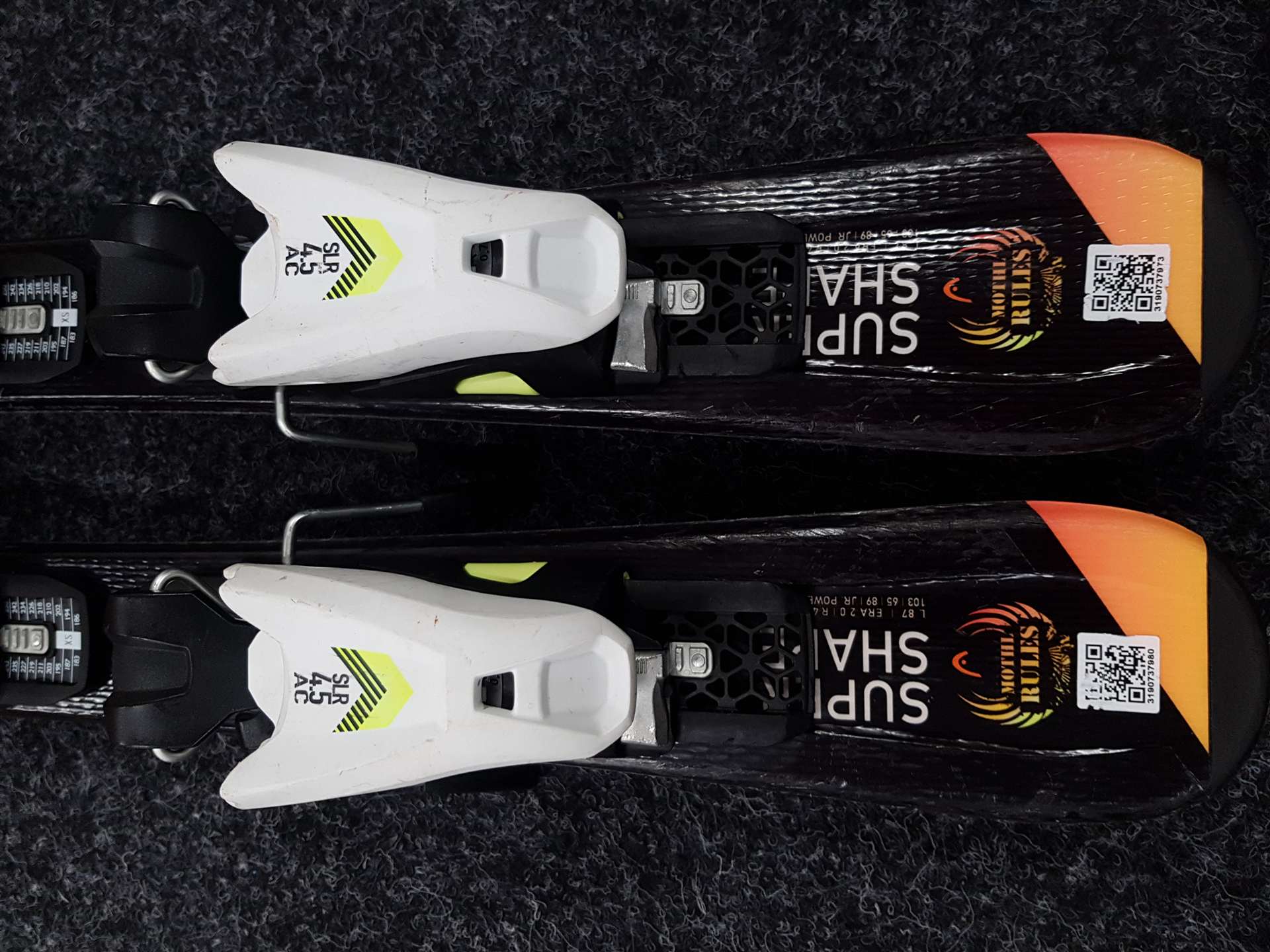 Gebrauchte HEAD Super Shape Kinderski + Head SLR 4.5 AC Bindungen