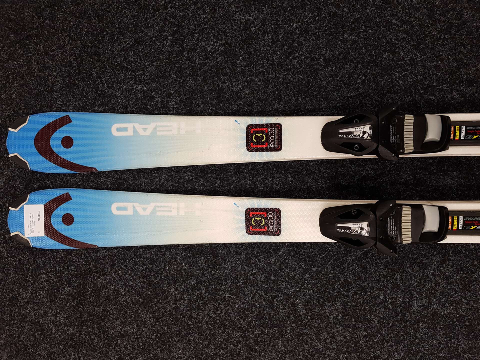 Skis d'occasion HEAD ERA 3.0 REV 70 + fixations Tyrolia SP 10