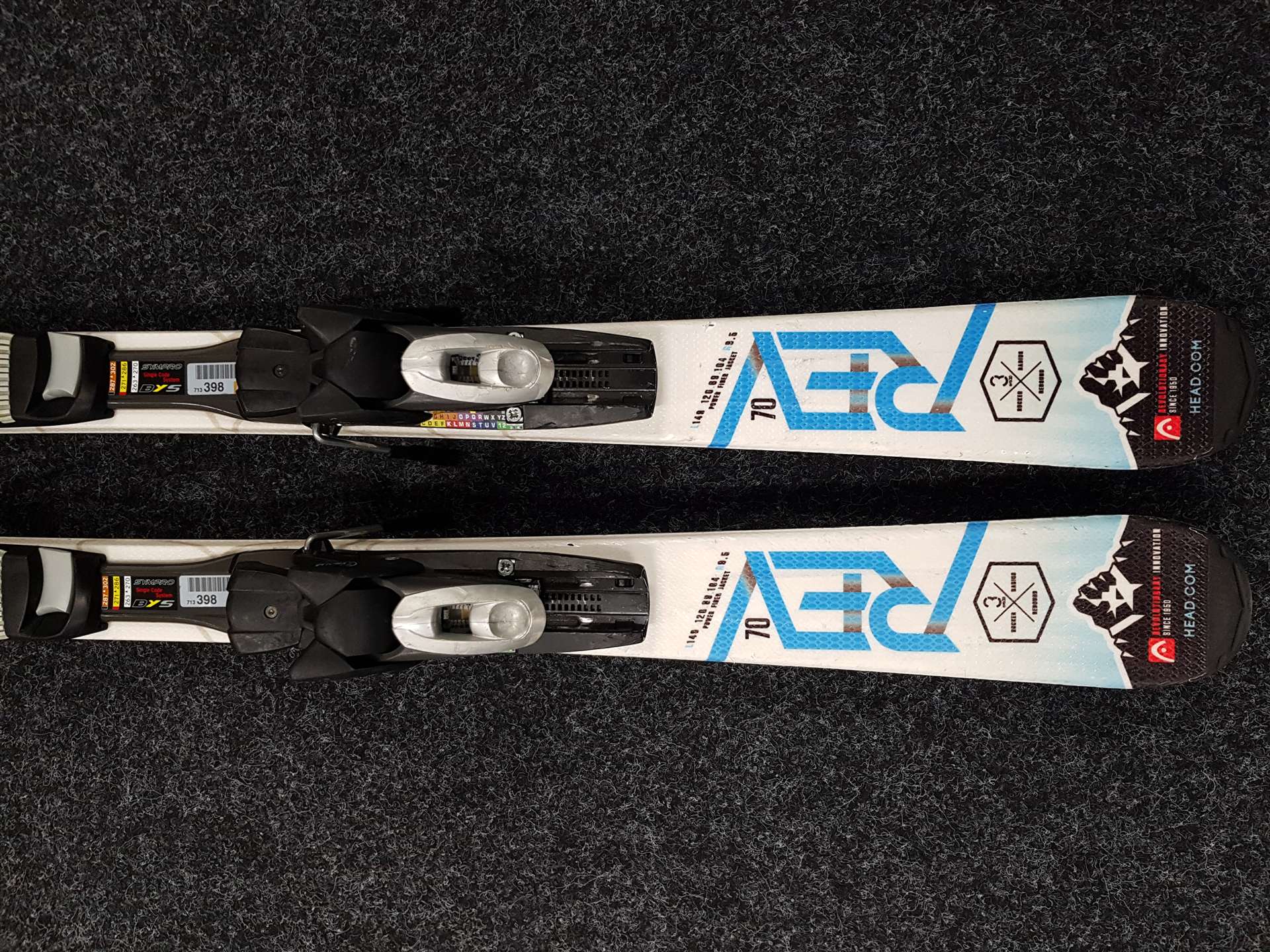 Skis d'occasion HEAD ERA 3.0 REV 70 + fixations Tyrolia SP 10