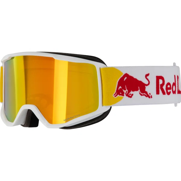 Lyžařské brýle RED BULL SPECT NEON-05RE2, white/brown with red mirror