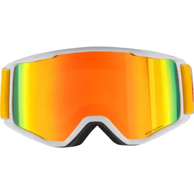 Gafas de esquí RED BULL SPECT NEON-05RE2, blancas/marrones con espejo rojo