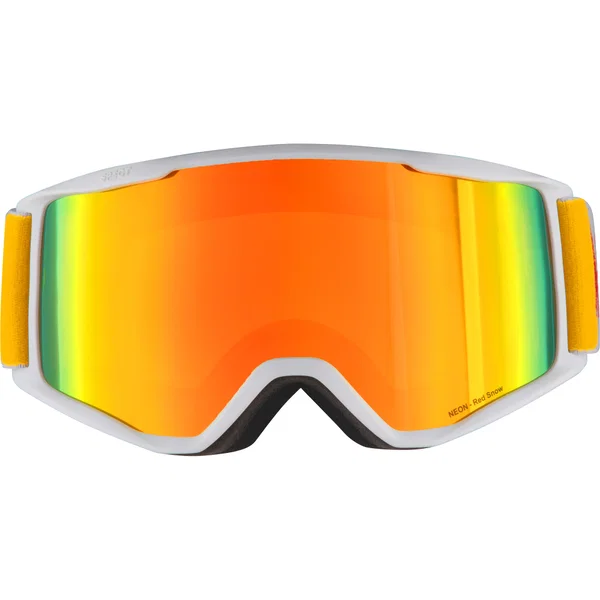 RED BULL SPECT NEON-05RE2 síszemüveg, fehér/barna, piros tükörrel