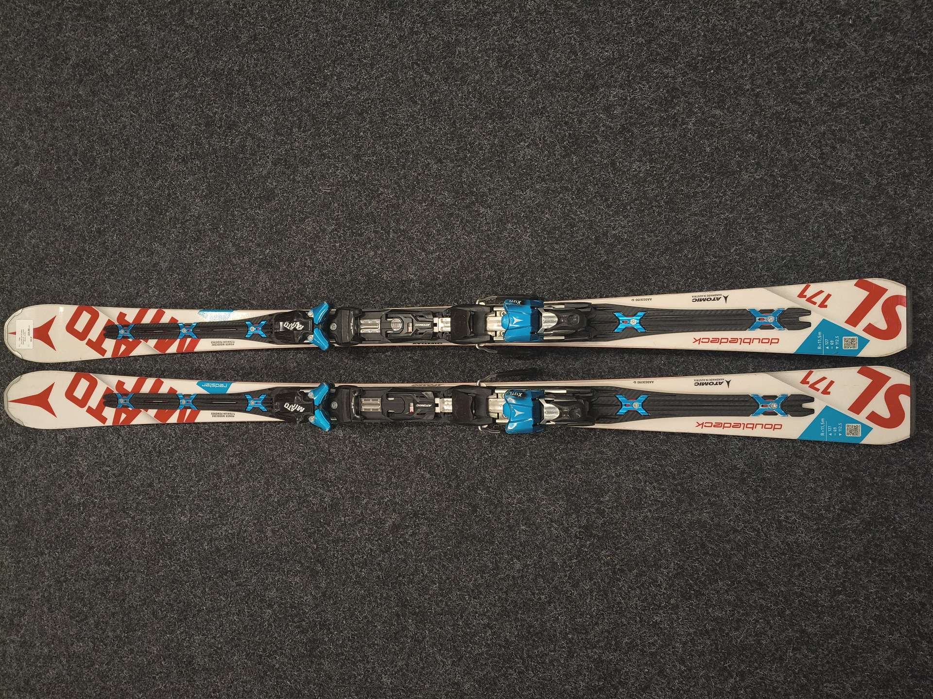 Použité lyže ATOMIC Redster Doubledeck SL + vázání Atomic X12TL
