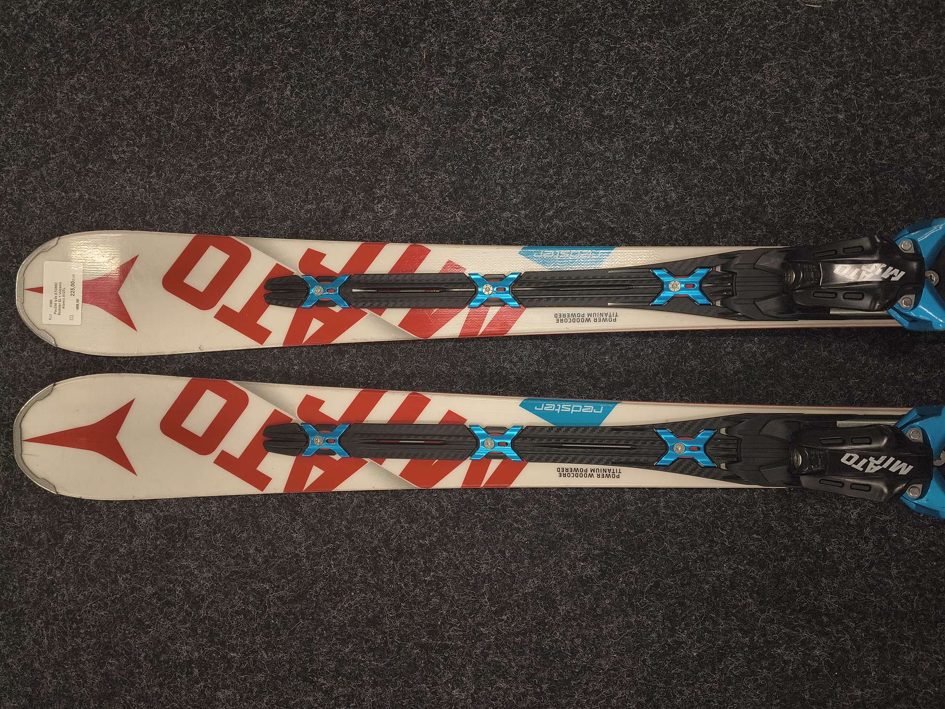 Použité lyže ATOMIC Redster Doubledeck SL + vázání Atomic X12TL