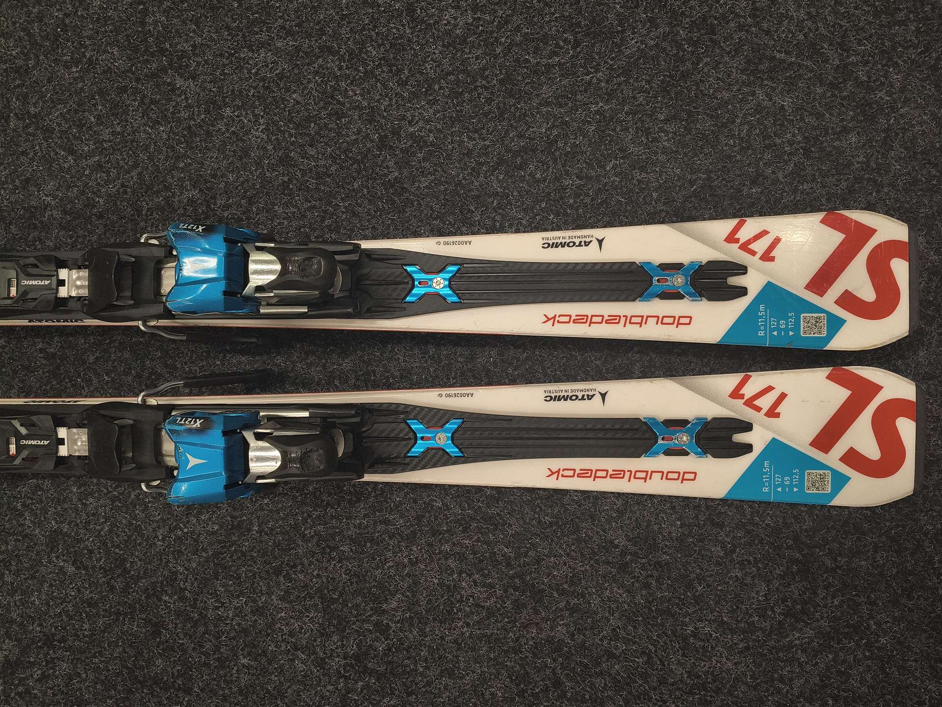 Použité lyže ATOMIC Redster Doubledeck SL + vázání Atomic X12TL
