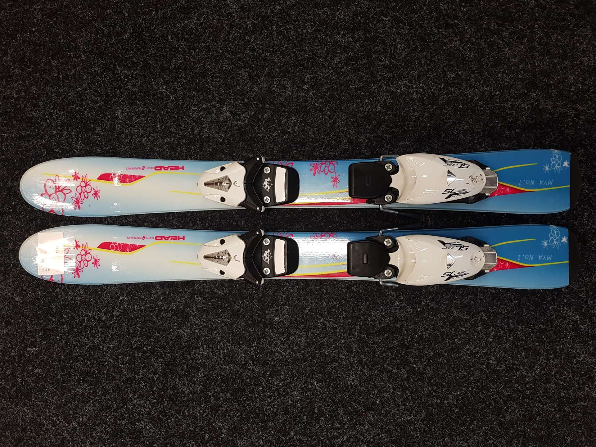 Sci da sci usati per bambini HEAD MYA No.1 + attacchi Head SL45