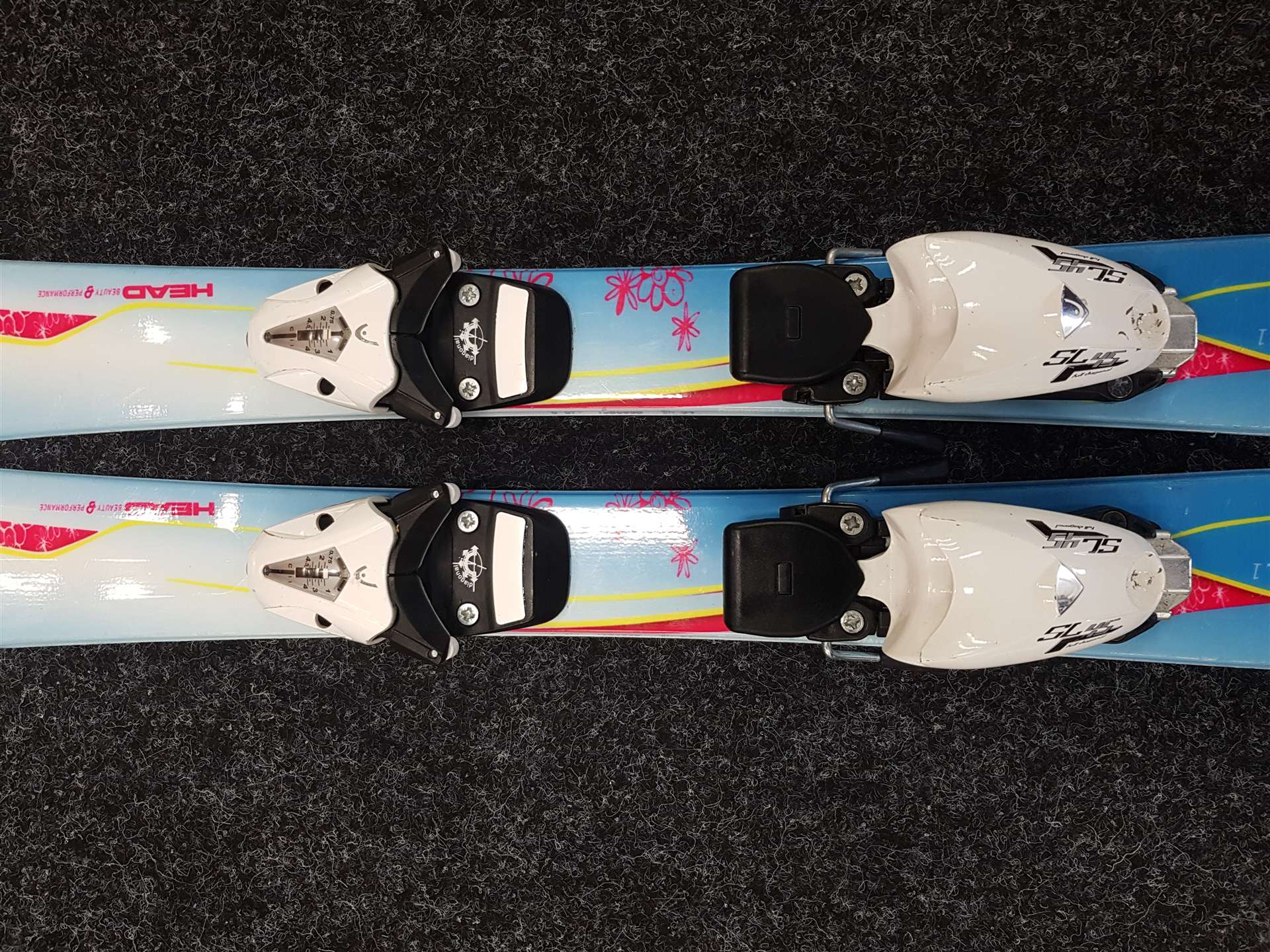 Sci da sci usati per bambini HEAD MYA No.1 + attacchi Head SL45