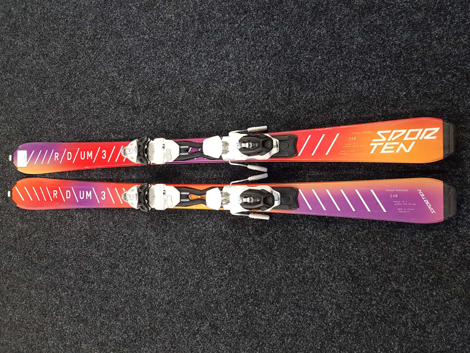 Sci usati SPORTEN RDUM 3 + attacchi Tyrolia 11.0