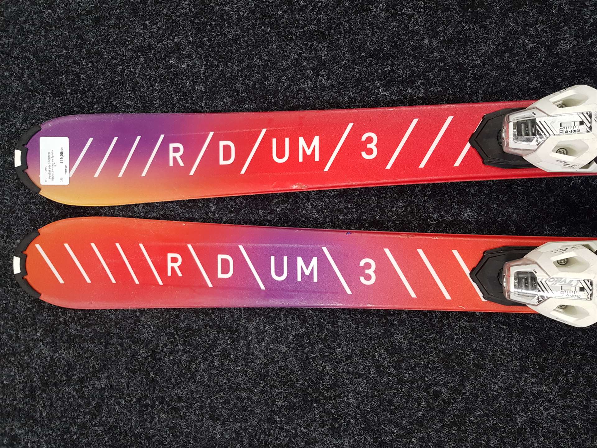 Sci usati SPORTEN RDUM 3 + attacchi Tyrolia 11.0