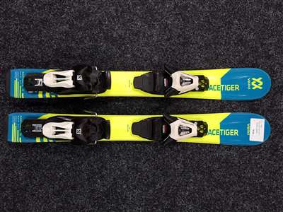 Skis enfant d'occasion VOLKL Racetiger + fixations Salomon Salomon 5