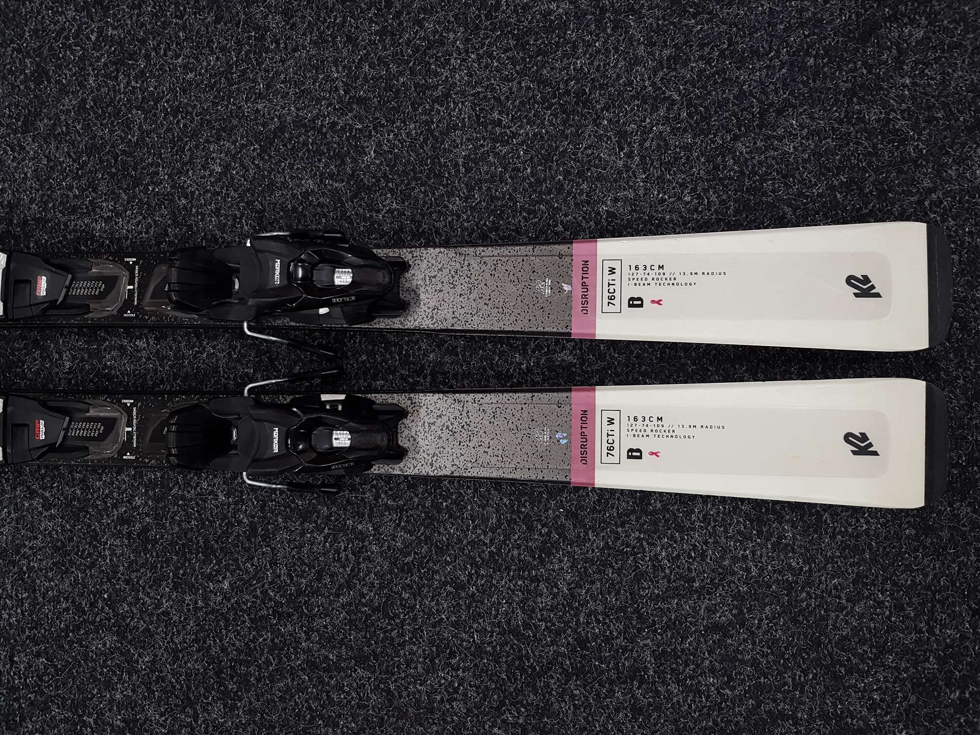 Używane narty K2 Disruption 76CTi W + wiązania Marker 10
