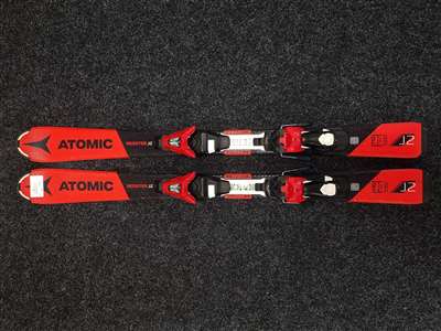 Használt gyermek síléc ATOMIC Redster J2 + Atomic C5 4.5 kötés