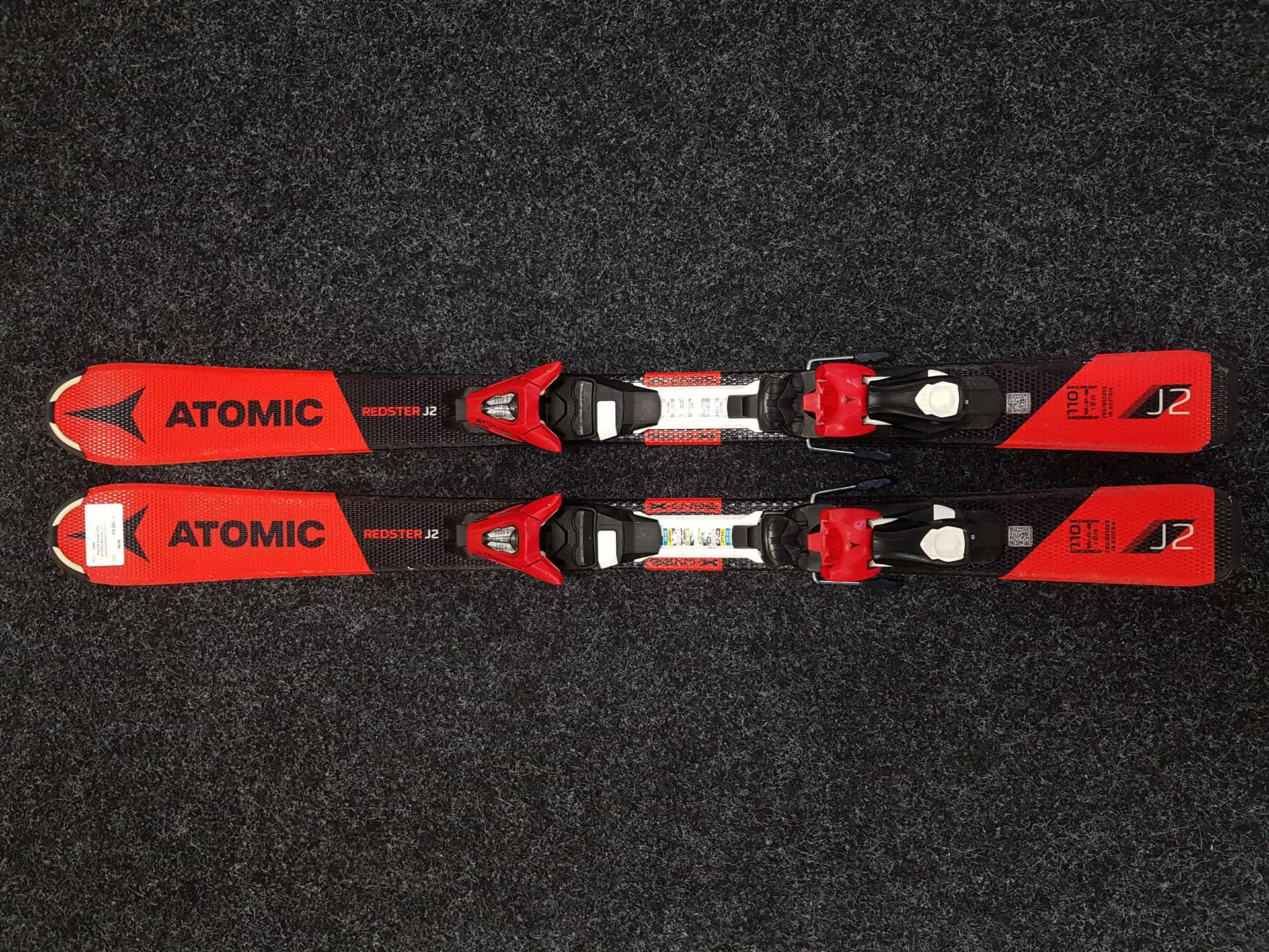 Gebrauchte Kinderski ATOMIC Redster J2 + Atomic C5 4.5 Bindungen