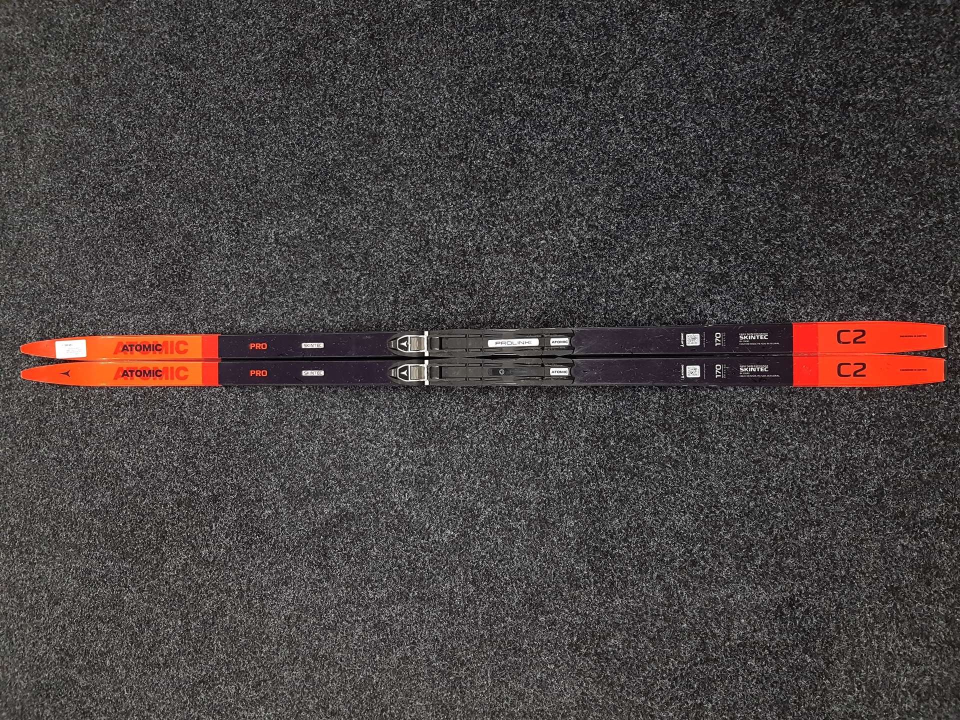 Gebrauchte Atomic C2 Pro JR Langlaufski + NNN Prolink Bindungen