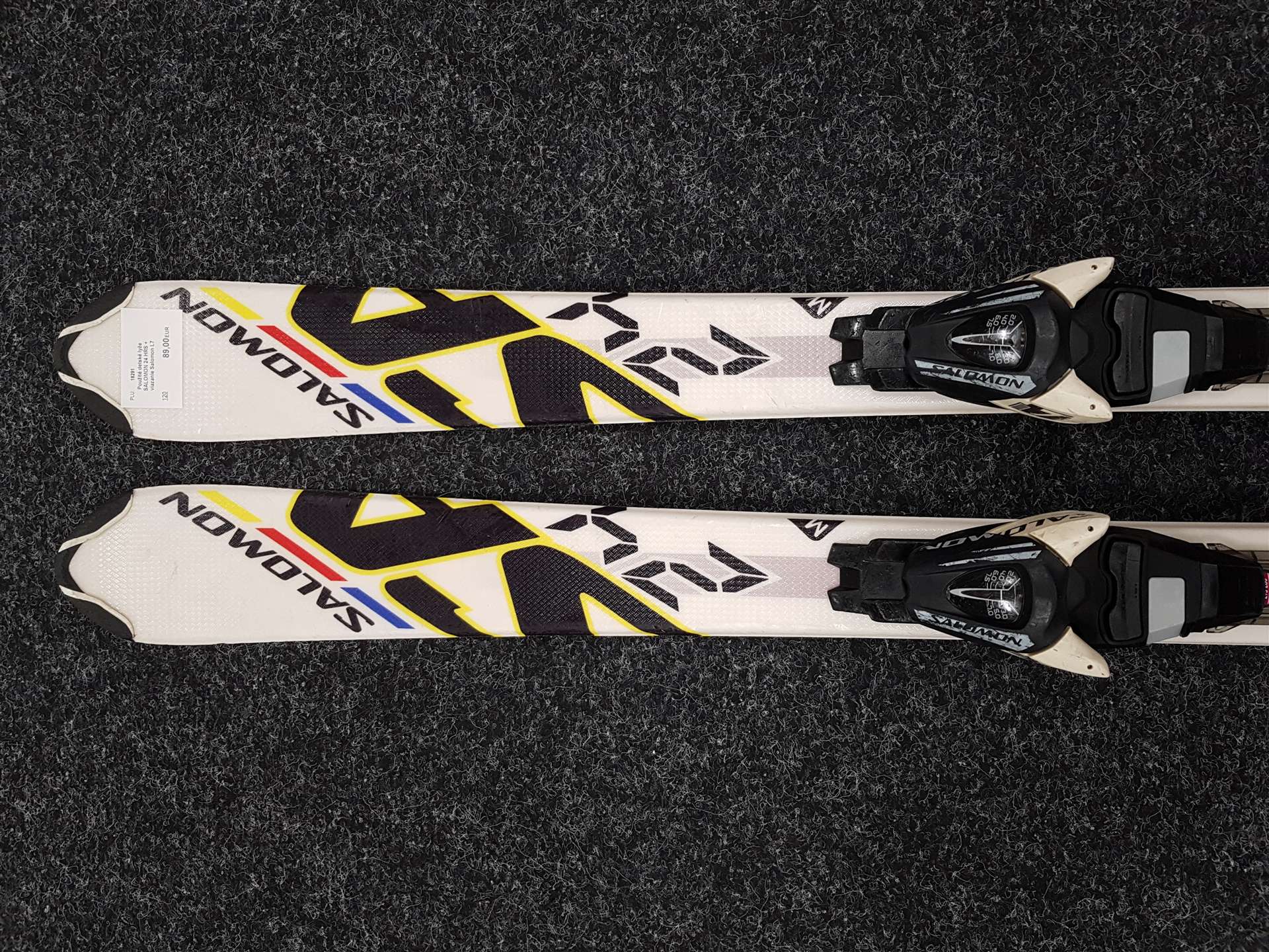Schiuri pentru copii second-hand SALOMON 24 HRS + legături Salomon L7