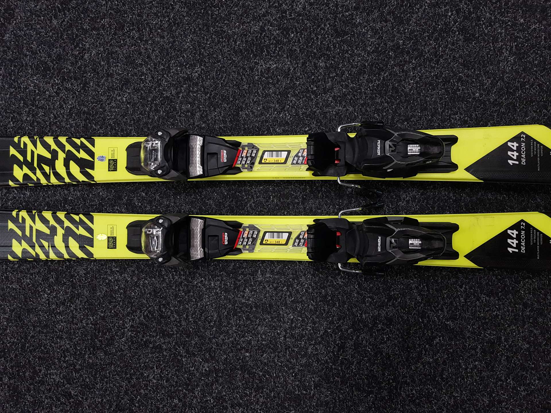 Gebrauchte VOLKL Deacon 7.2 Ski + Marker FDT 10 Bindungen