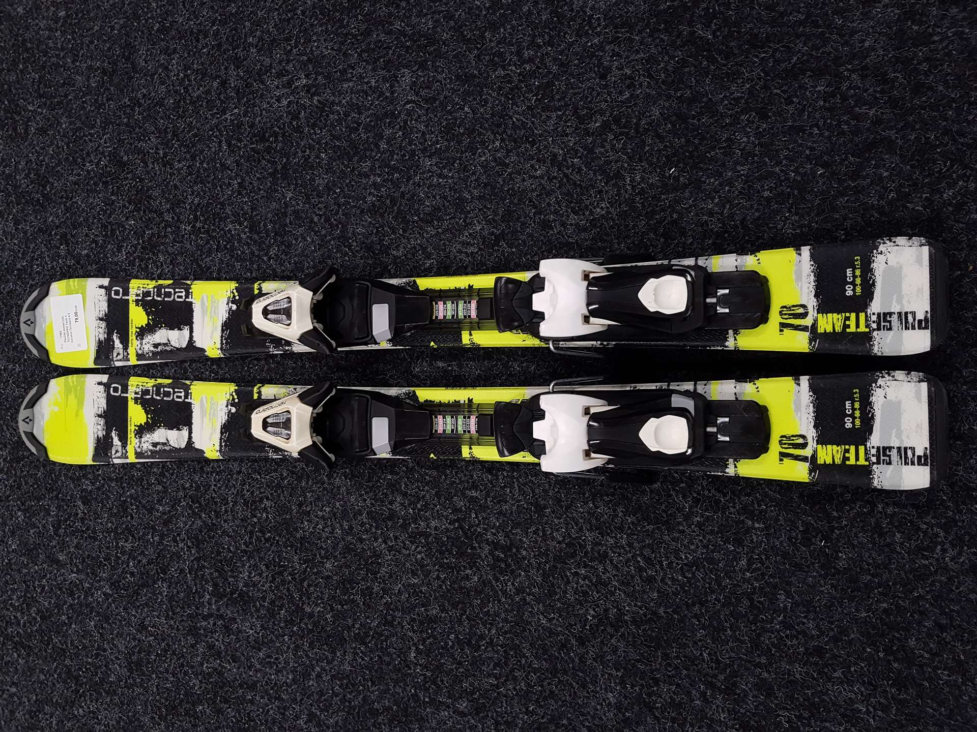 Použité detské lyže TECNOPRO Team + viazanie Tecnopro 4.5