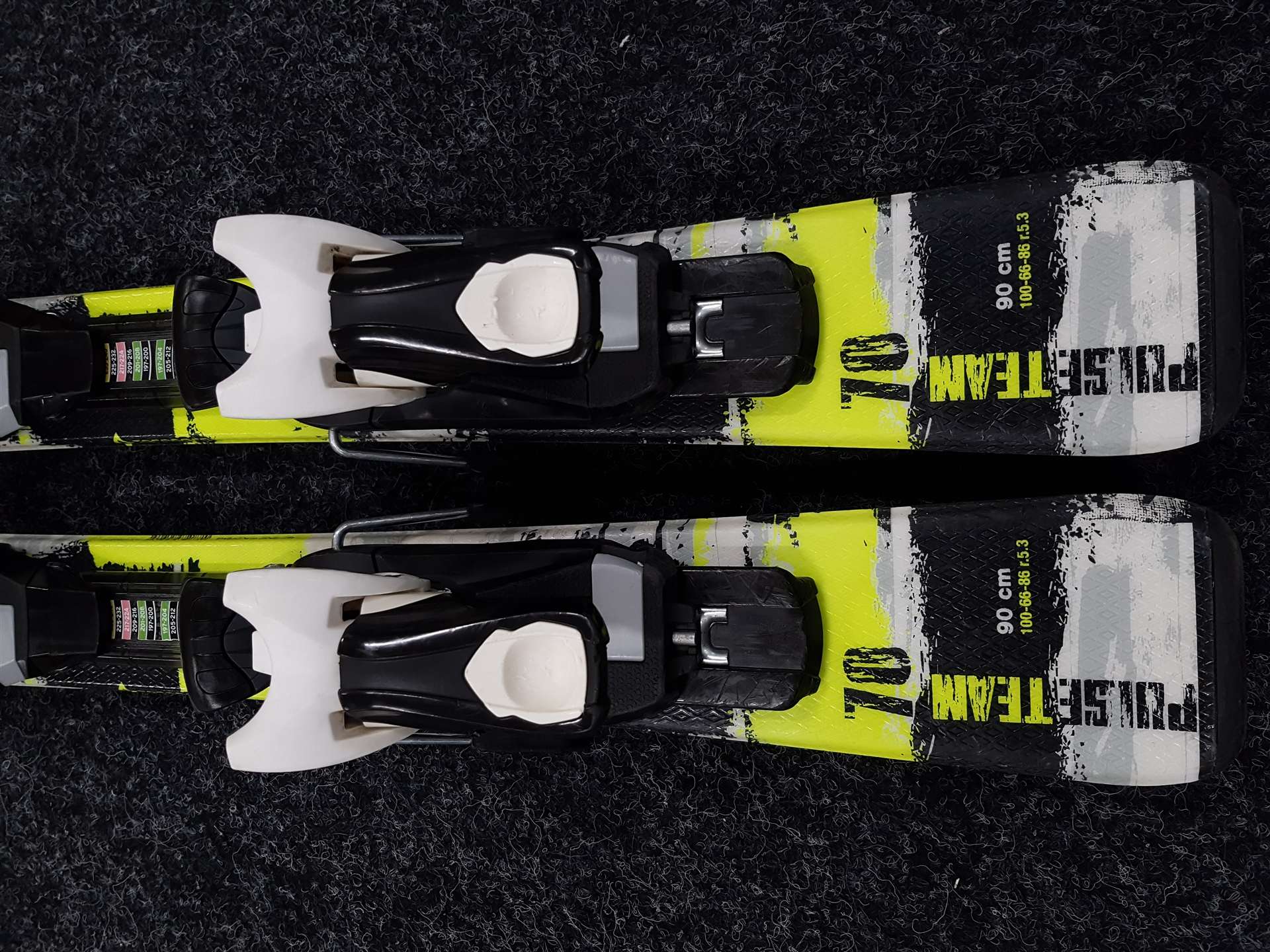 Použité detské lyže TECNOPRO Team + viazanie Tecnopro 4.5