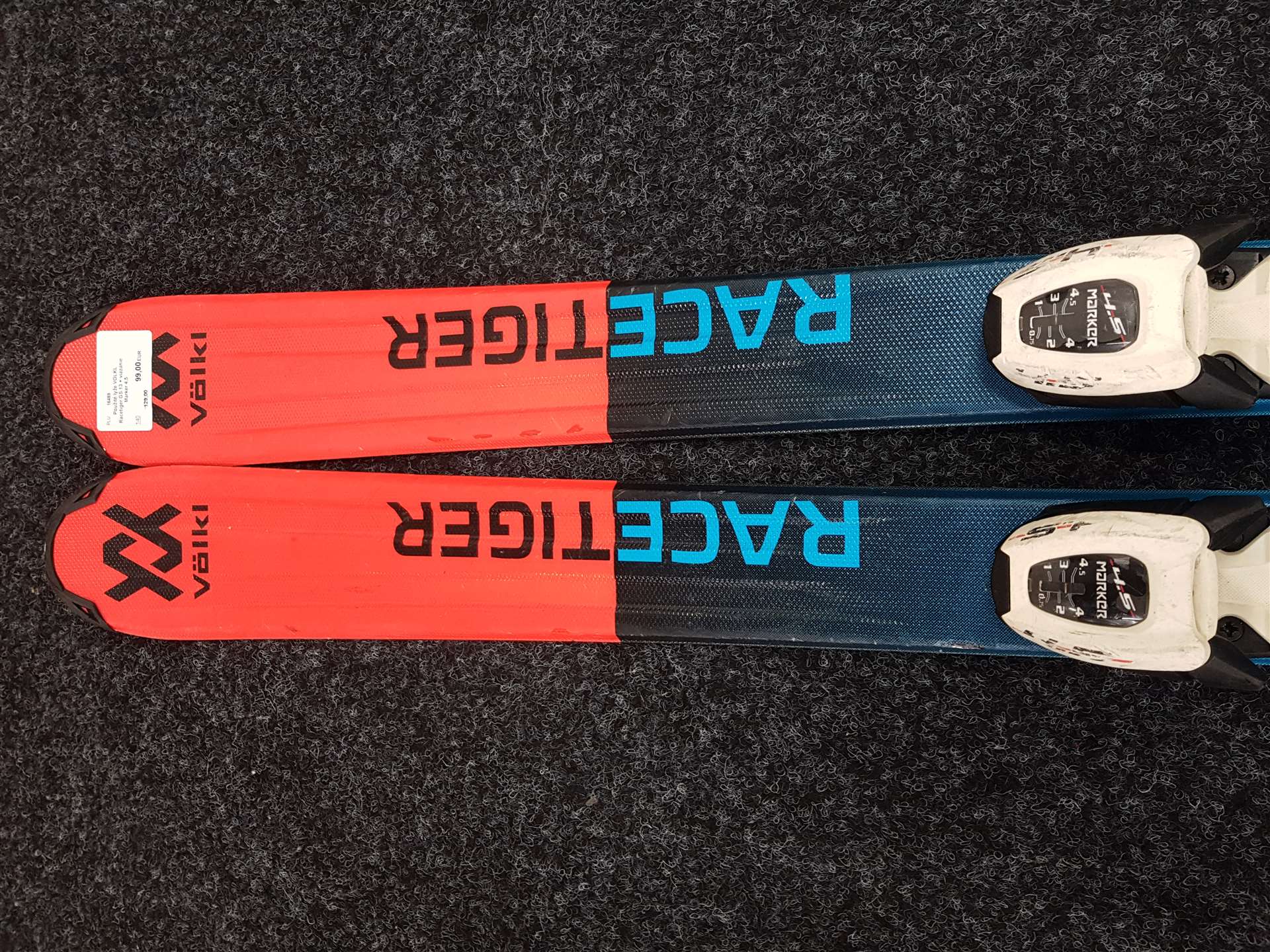 Použité lyže VOLKL Racetiger GS 13 + viazanie Marker 4,5