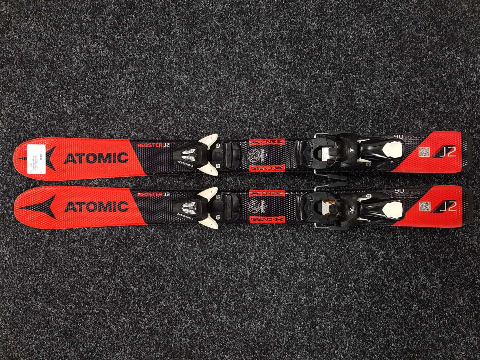 Gebruikte kinderski's ATOMIC Redster J2 + Atomic C5 bindingen