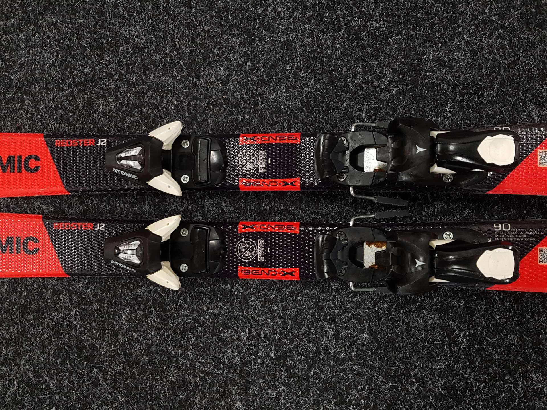 Gebruikte kinderski's ATOMIC Redster J2 + Atomic C5 bindingen