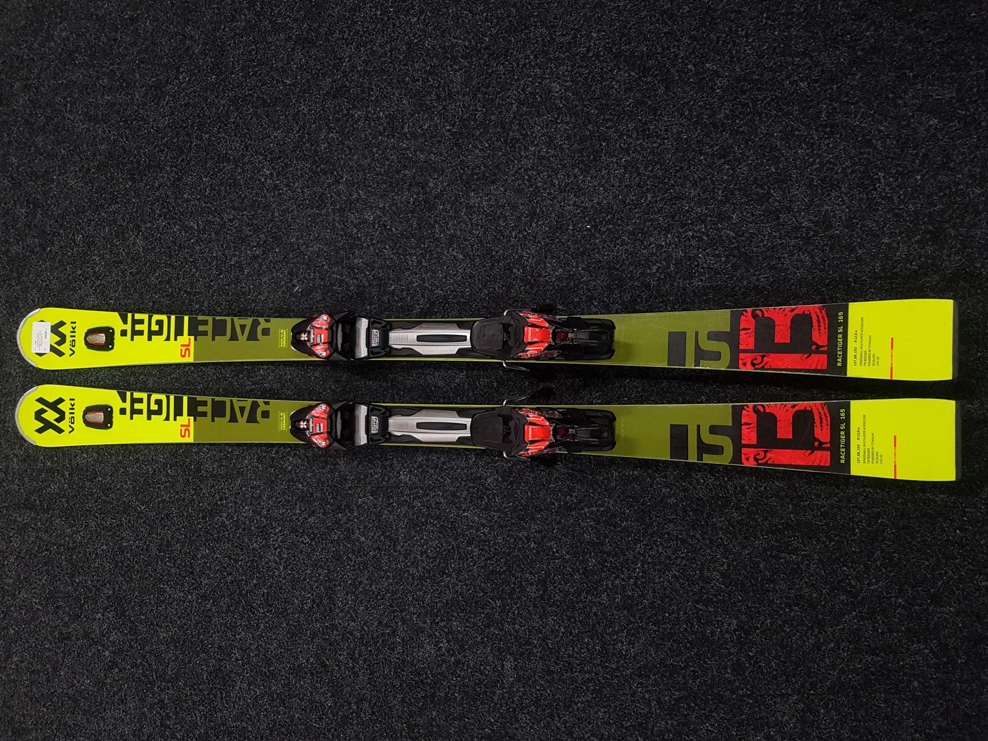 Gebrauchte VOLKL Racetiger SL 13 Ski + Marker Motion 12 Bindungen